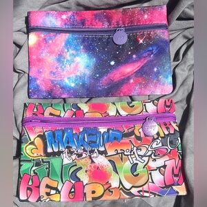 Ipsy Galaxy and Graffiti Makeup Bags
